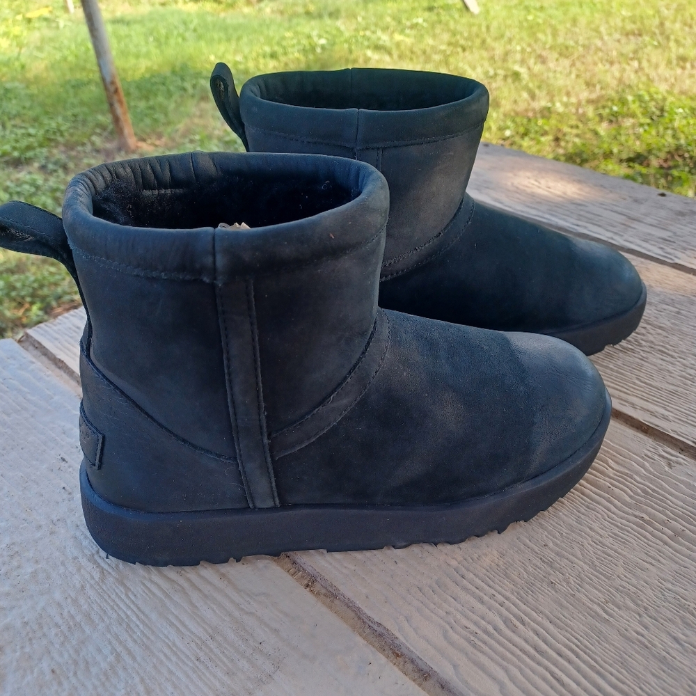 Ugg Classic Mini Leather Waterproof Boots